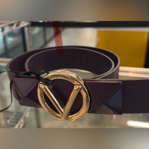 Mario Valentino belt size small dark purple - Main Image